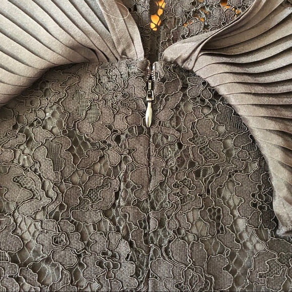 J. Crew Black Lace and Pleated Top NWOT - Picture 4 of 5